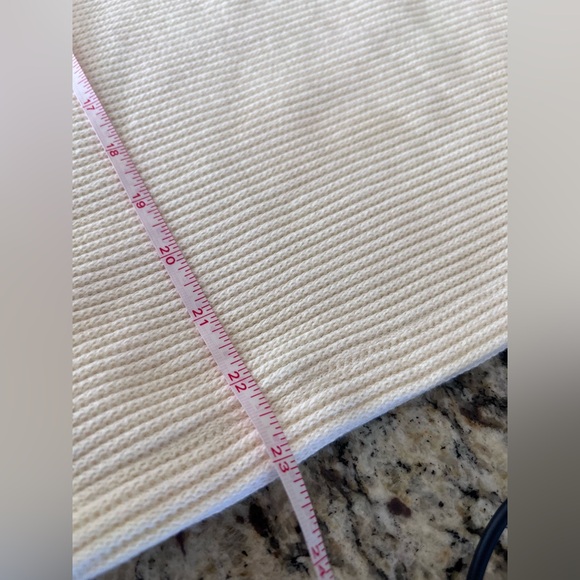 Madewell Cream Ribbed Knit Blouse - Picture 11 of 11